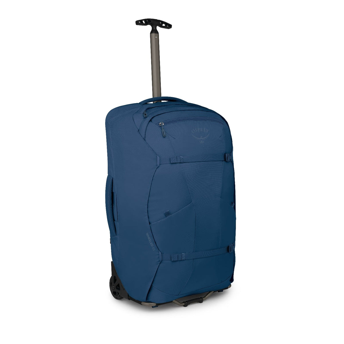Osprey Farpoint Wheeled Travel Pack 65L/27.5" in Antique Blue — front view