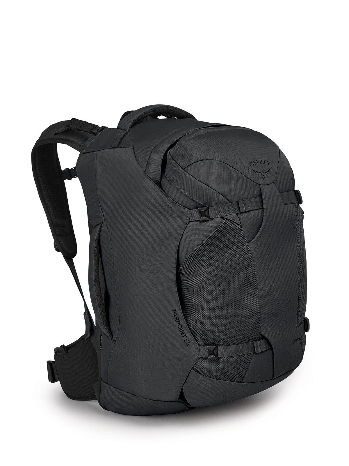Osprey Farpoint Travel Pack-55L in Tunnel Vision Grey — front view