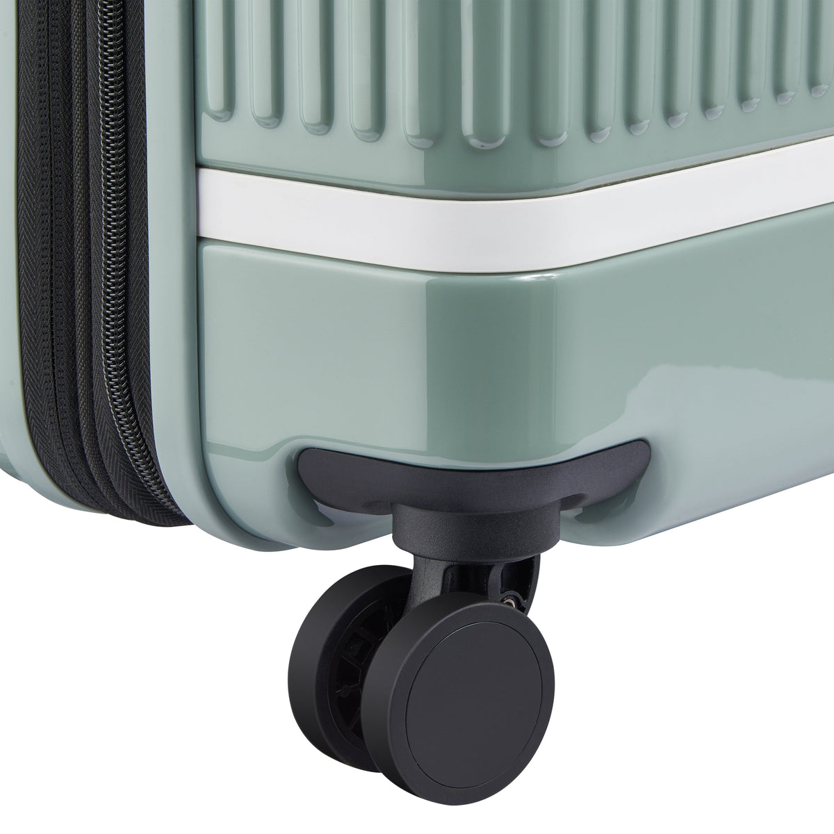 Delsey Spin Me Away Carry-On Plus Expandable Spinner in Sage Green — detail view 2
