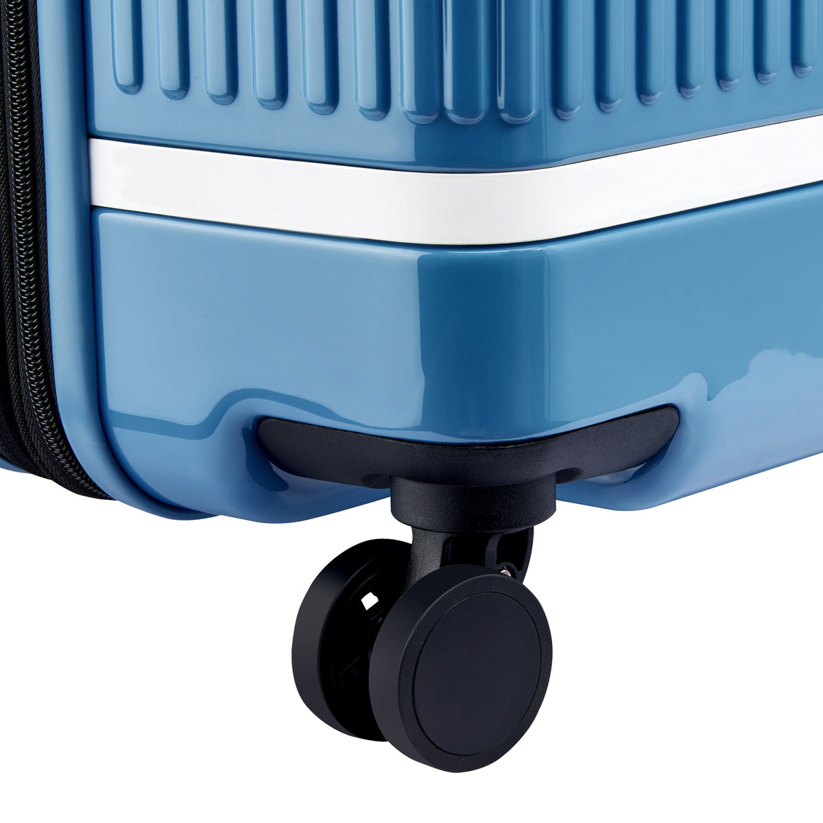 Delsey Spin Me Away Large Expandable Spinner in Zinc Blue — detail view 2