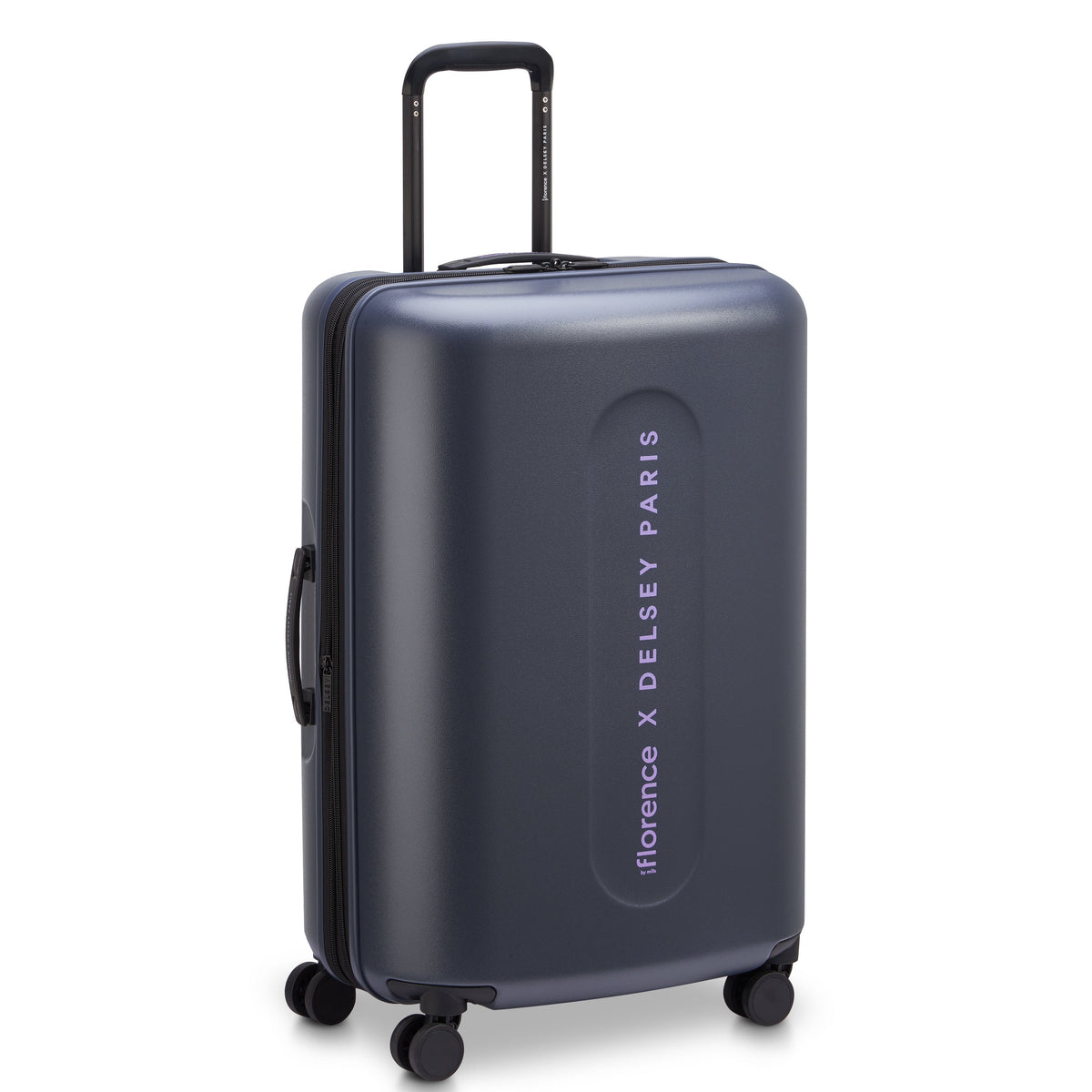 Delsey Catch Flights Medium Expandable Spinner in Anthracite — front view