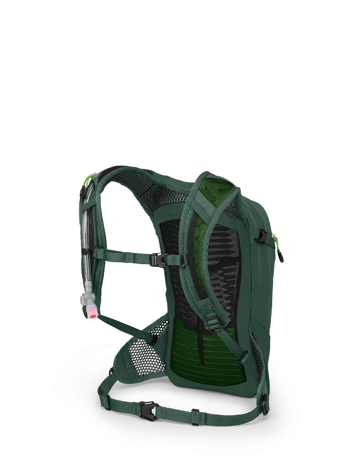 Osprey Raptor Jr Kids Bike Hydration Pack 5L in Tundra Green — back view