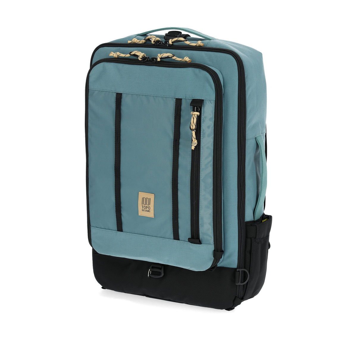 Topo Designs Global Travel Bag 40L in Sea Pine — angle view