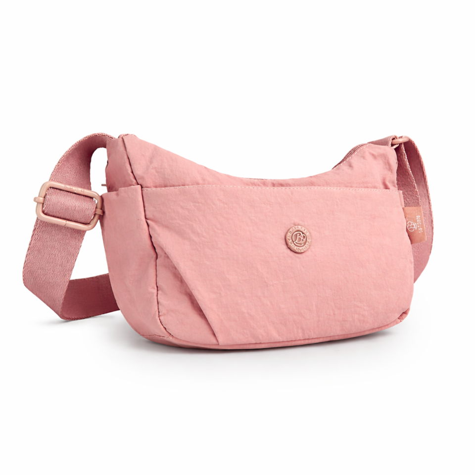 BoBo Crossbody Bag in Meat Pink - nylon