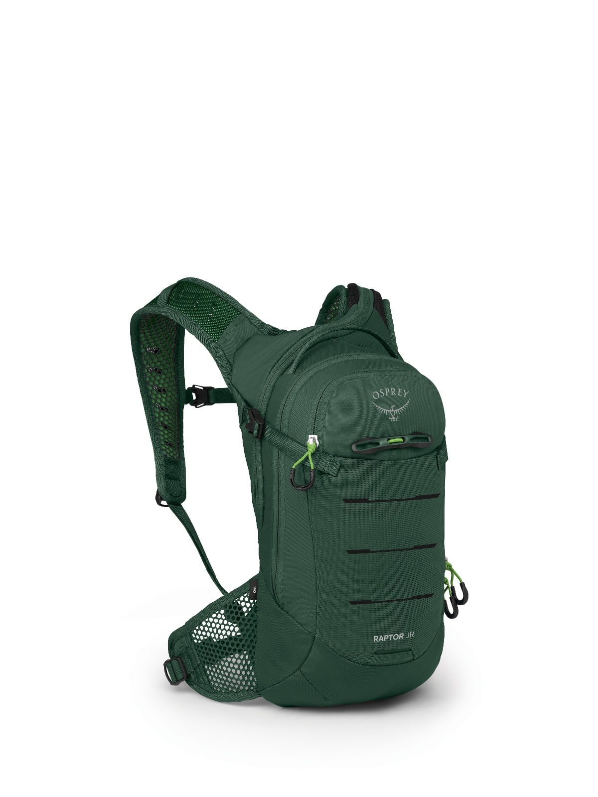 Osprey Raptor Jr Kids Bike Hydration Pack 5L in Tundra Green — front view