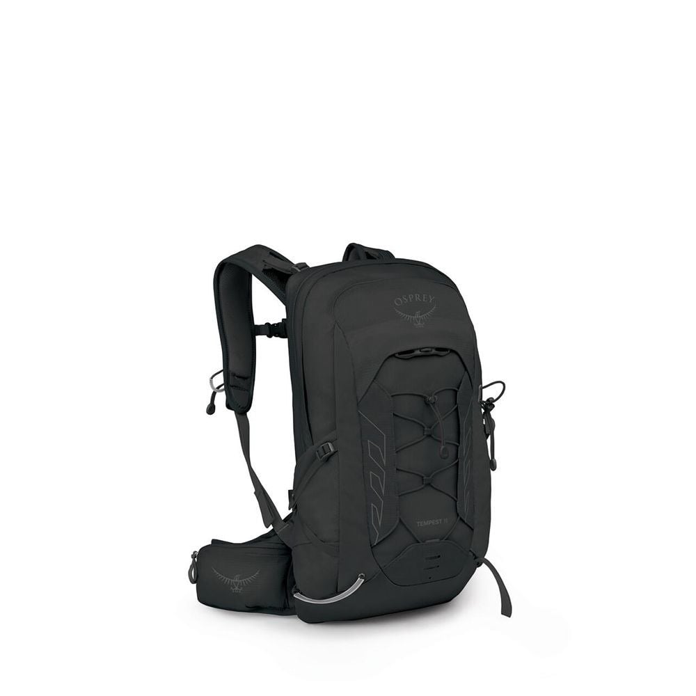 Osprey Tempest 11 Hiking Backpack 11L in Black/Coal Grey — front view