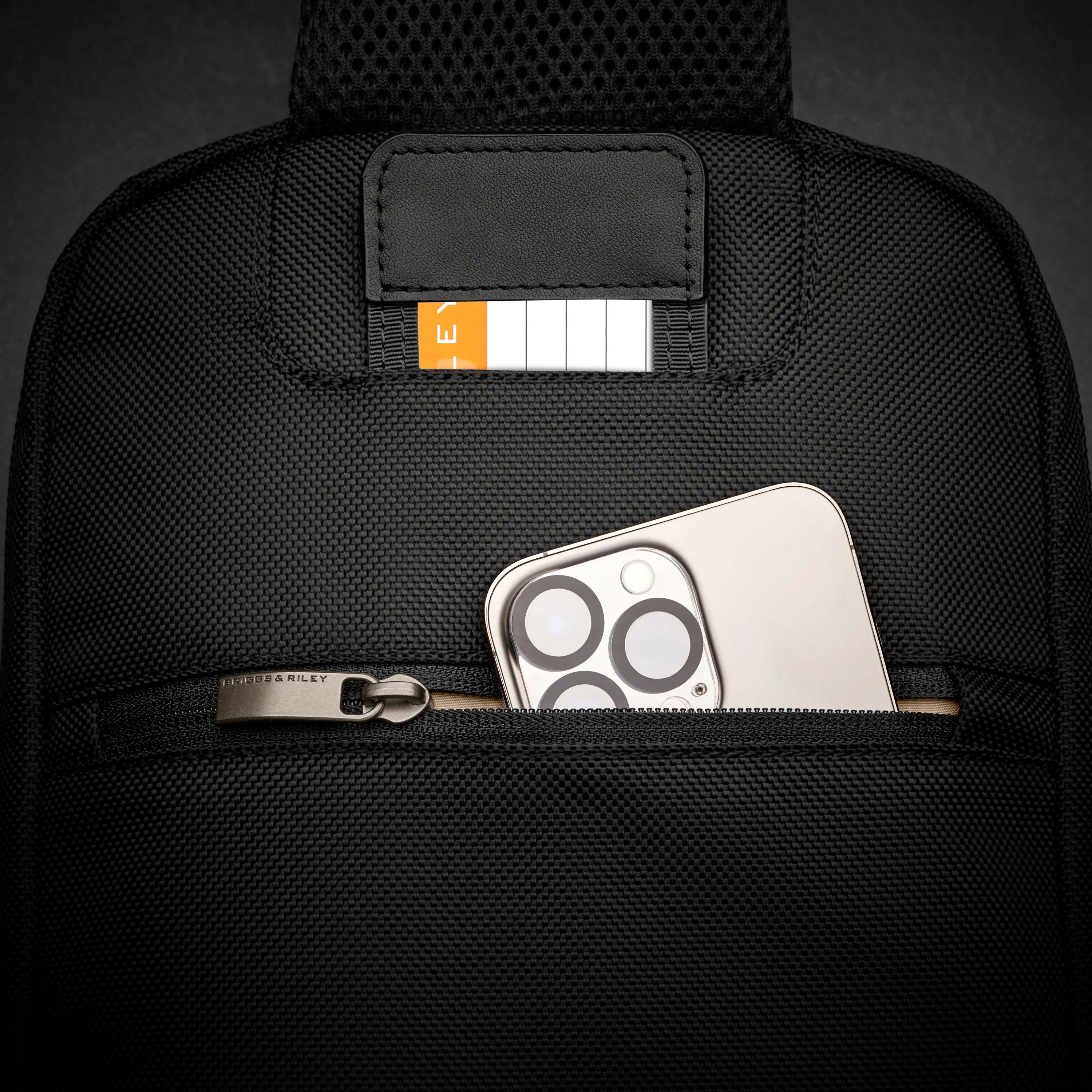 Briggs & Riley @work Sling in Black — detail view 2