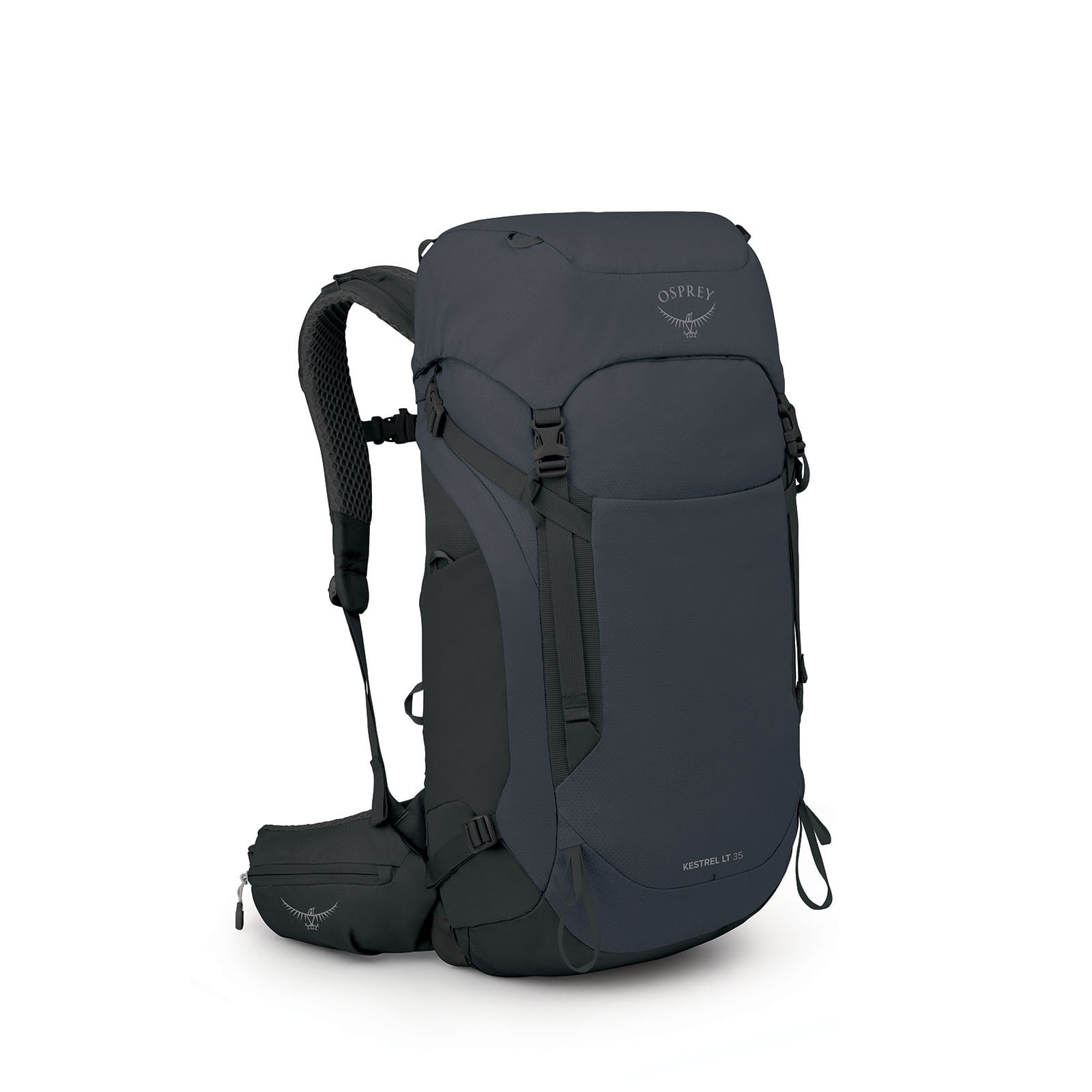 Osprey Kestrel LT 35 Hiking Backpack 35L in Black — angle view 2