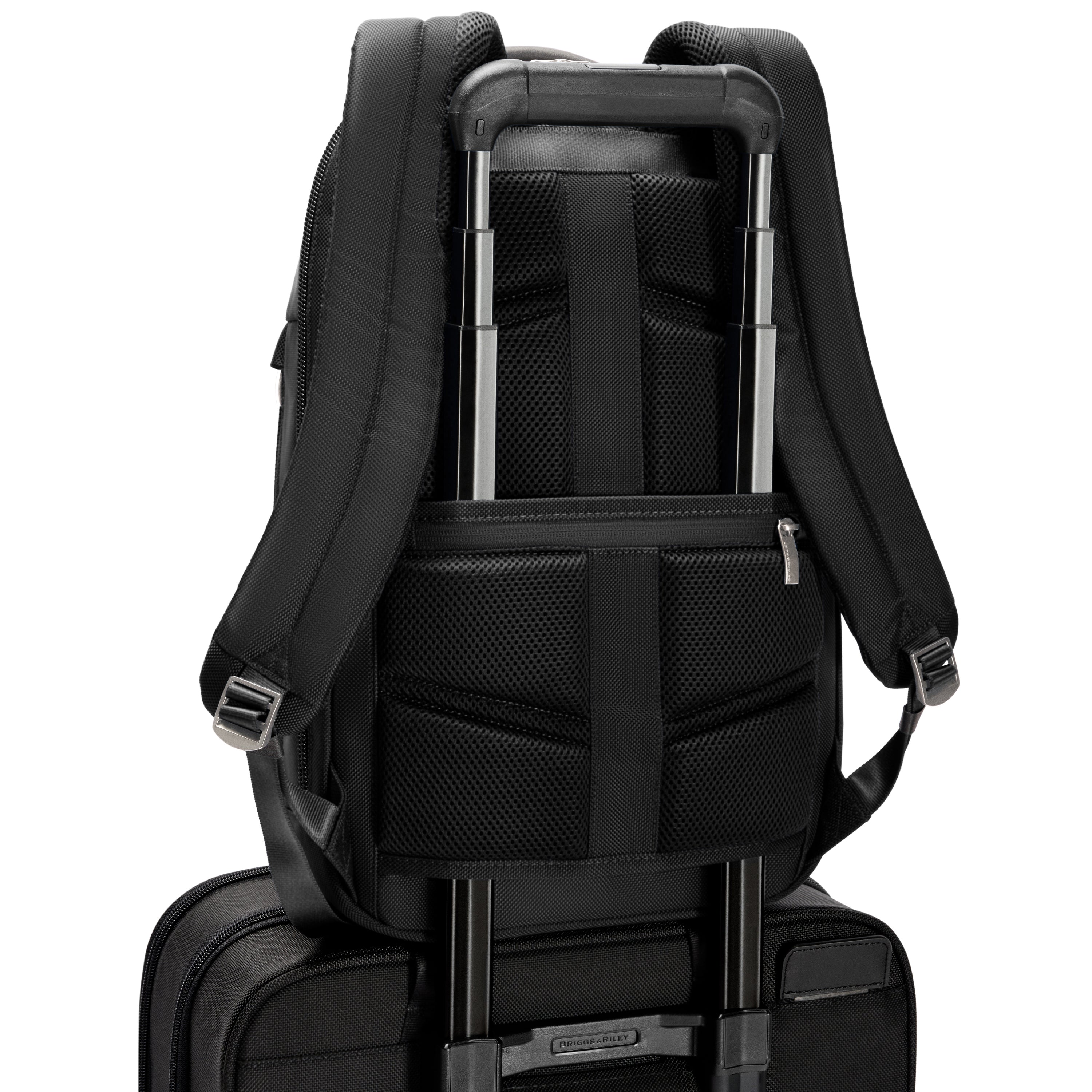 Briggs & Riley @work Slim Backpack in Black — detail view 3 # color_Black