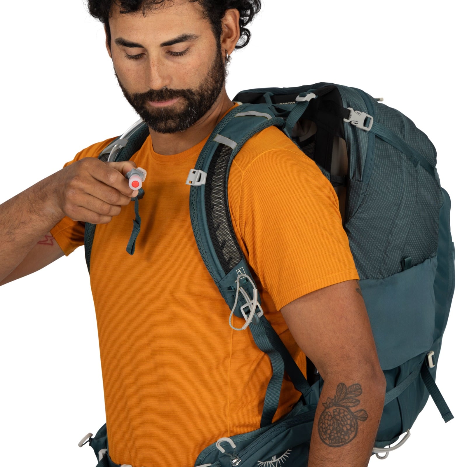 Osprey Manta 34 Hiking Hydration Backpack 34L in Torrent Blue — detail view 9