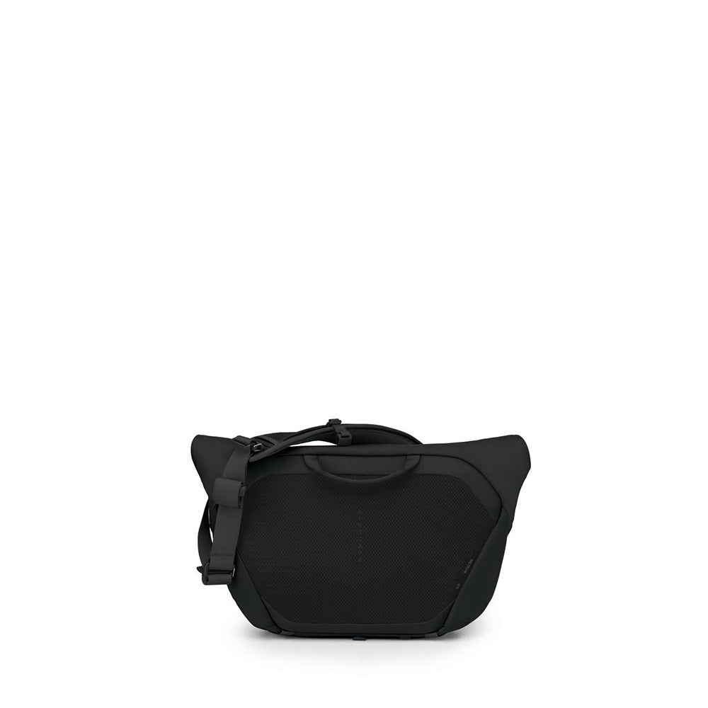 Osprey Metron Messenger 18L in Black — back view