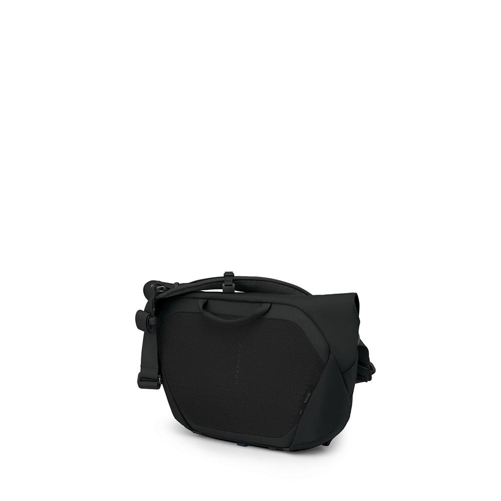 Osprey Metron Messenger 18L in Black — angle view 4