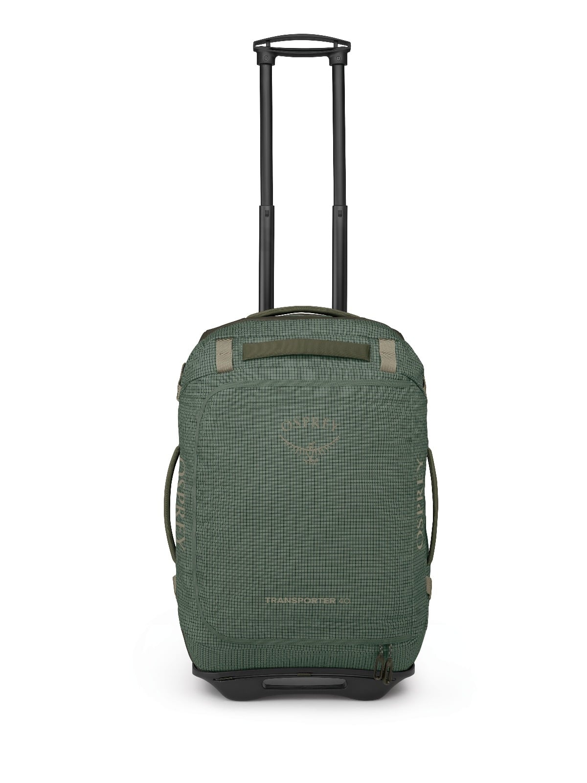 Osprey Transporter Wheeled Duffel 40L in Pine Leaf/Earl Grey — angle view 2