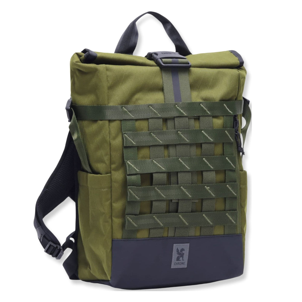Chrome Industries Barrage Pack 18L in Moss X — front view # color_Moss X
