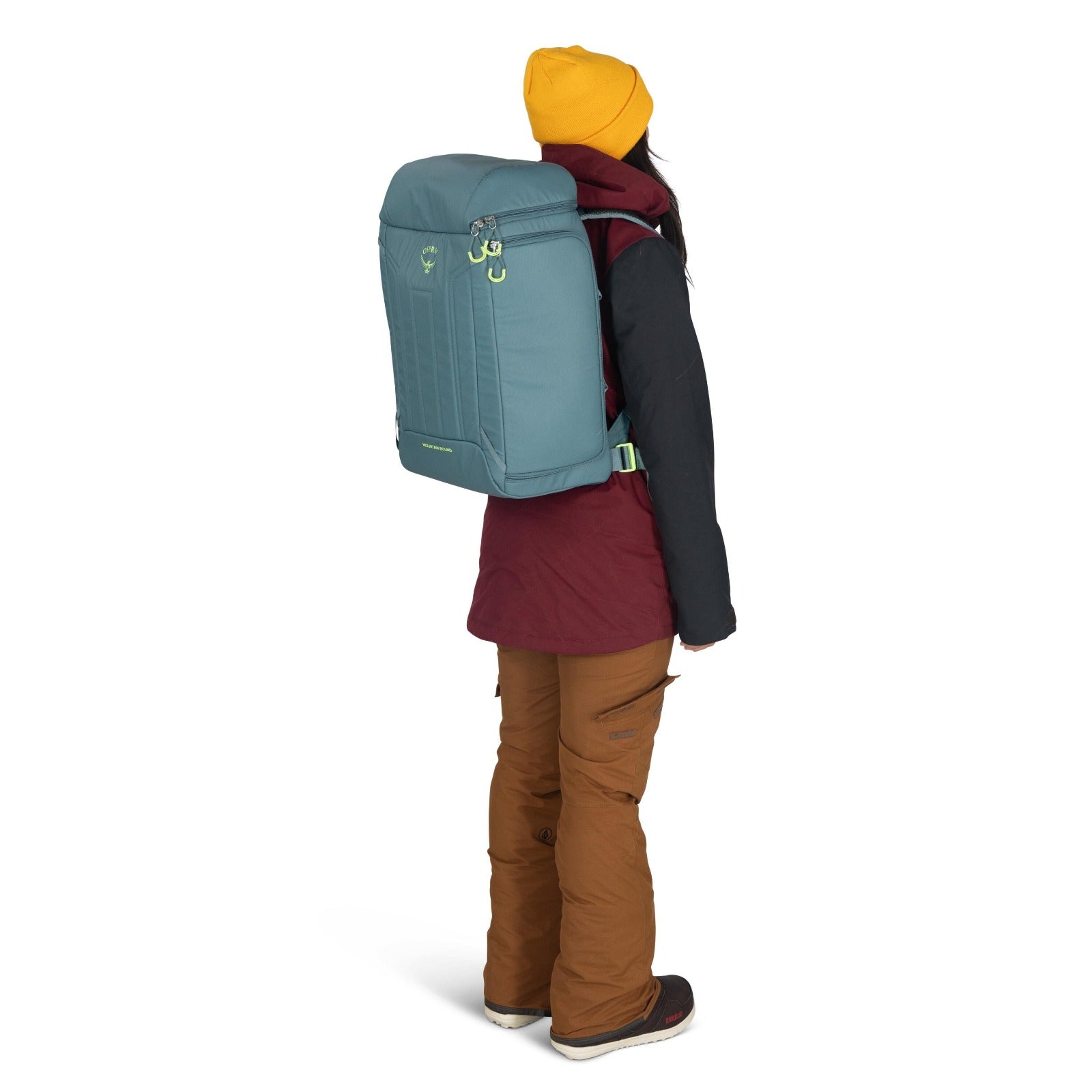 Osprey Mountain Bound Ski & Snowboard Boot Backpack 45L in Cascade Blue — lifestyle 2