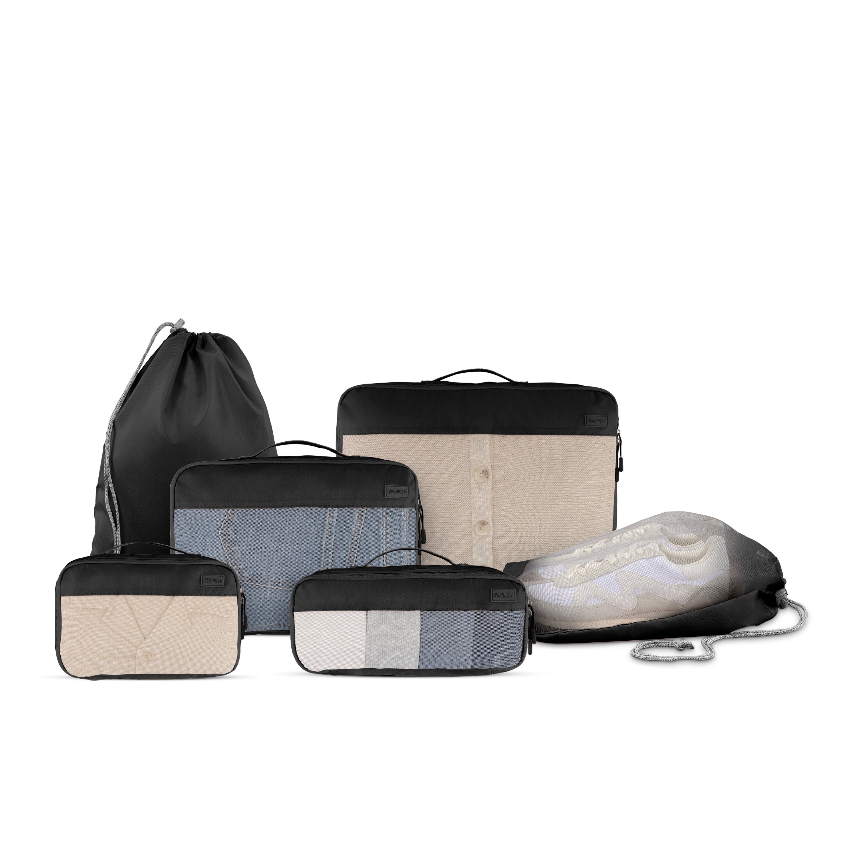 American Tourister Stratum 3.0 Packing Cubes (6-Piece Set) - Black