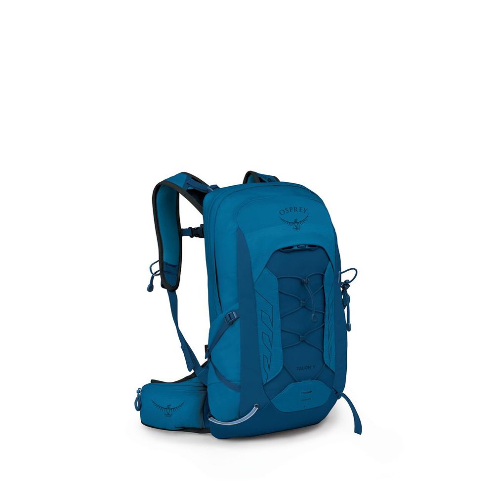Osprey Talon 11 Hiking Backpack 11L in Scoria Blue/Night Shift — angle view 2