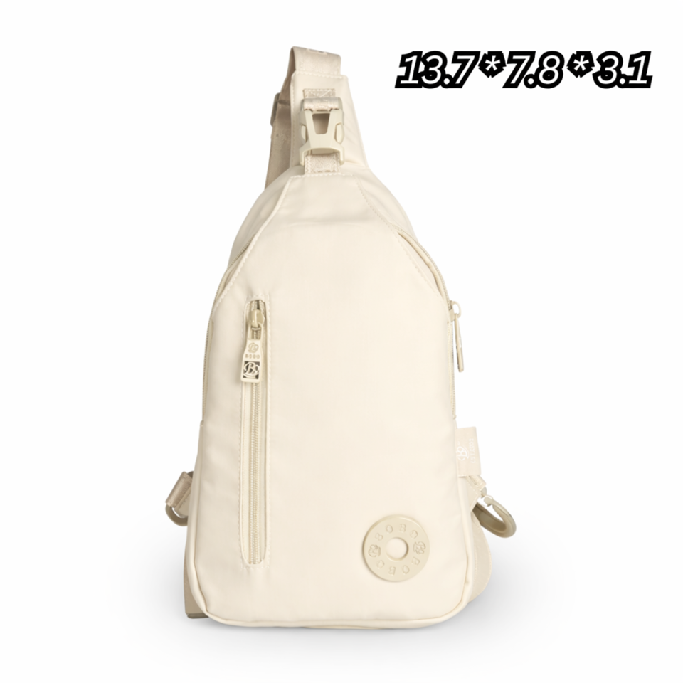 BoBo Sling Bag in Off-White - nylon