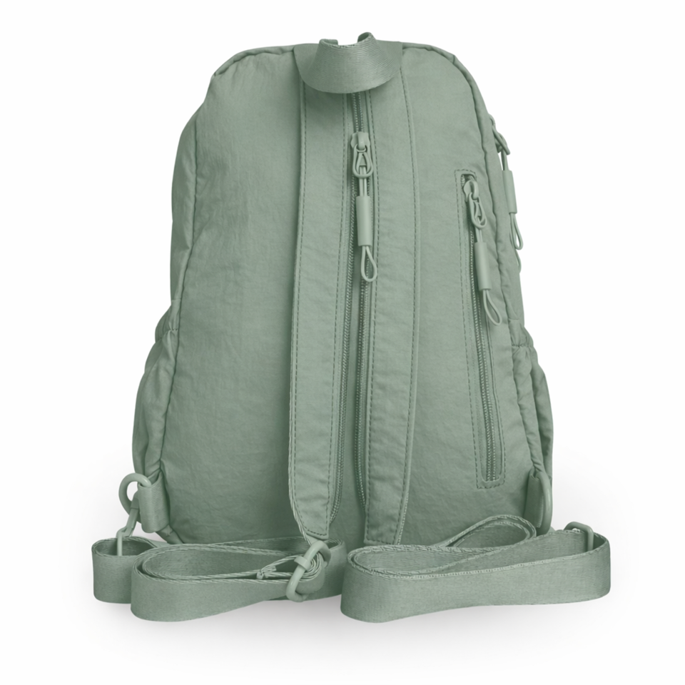 BoBo Backpack in Avocado Green - nylon