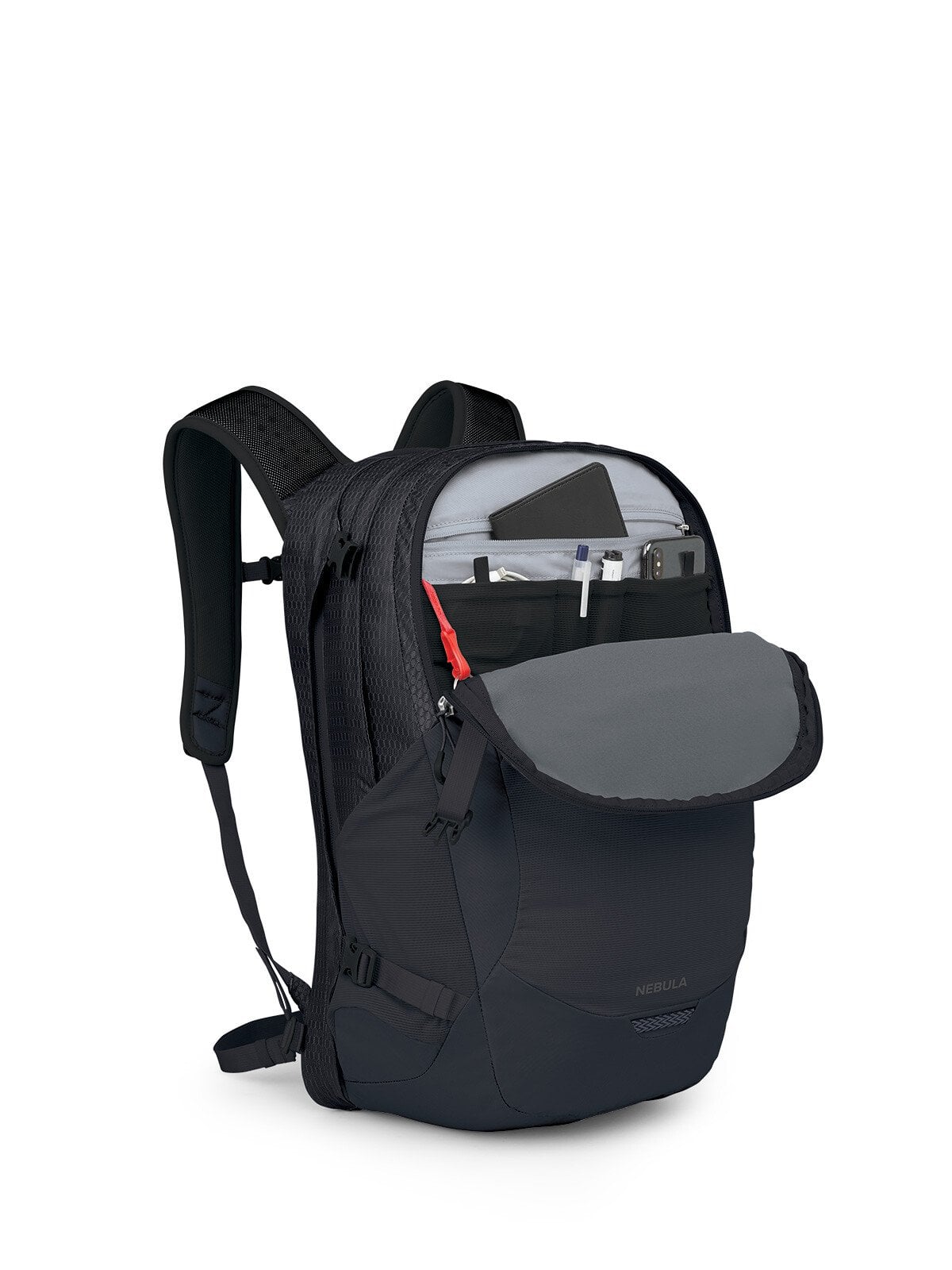 Osprey Nebula Backpack 32L in Black — angle view 2