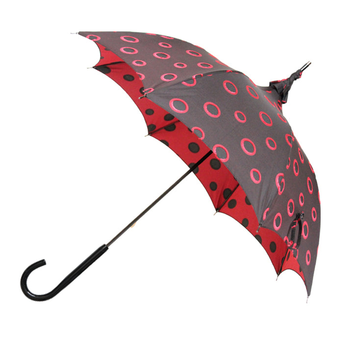 Vista 08020 High Fashion Pagoda Parasol Umbrella in Red — front view