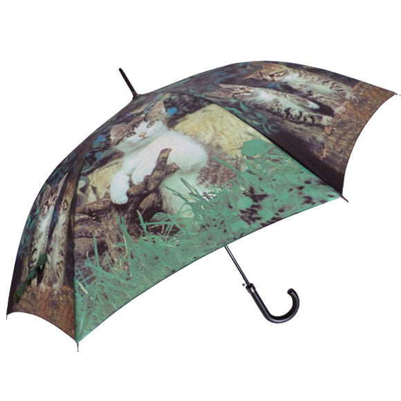 Vista 96010 Cat Umbrella in Green — front view
