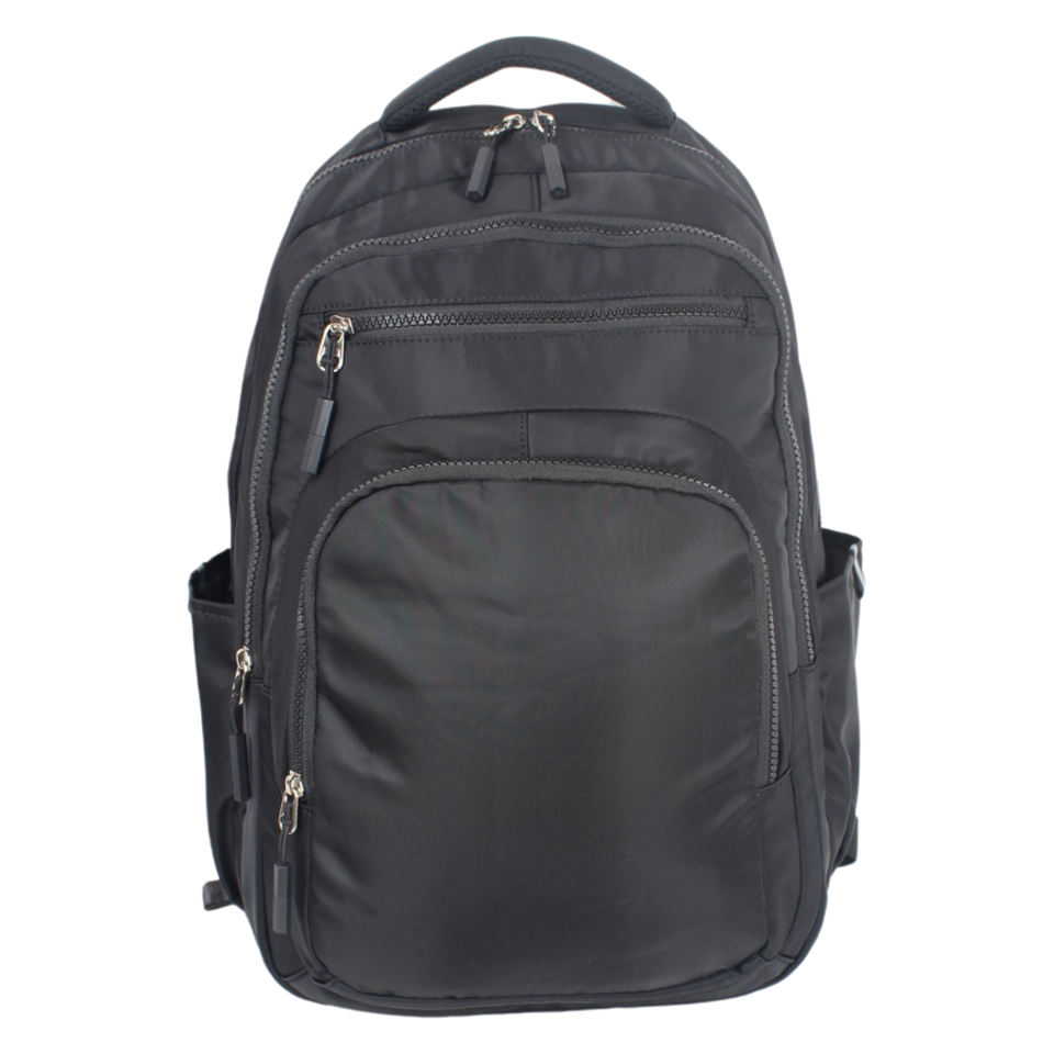 Camel Mountain 641 Backpack in Black — front view