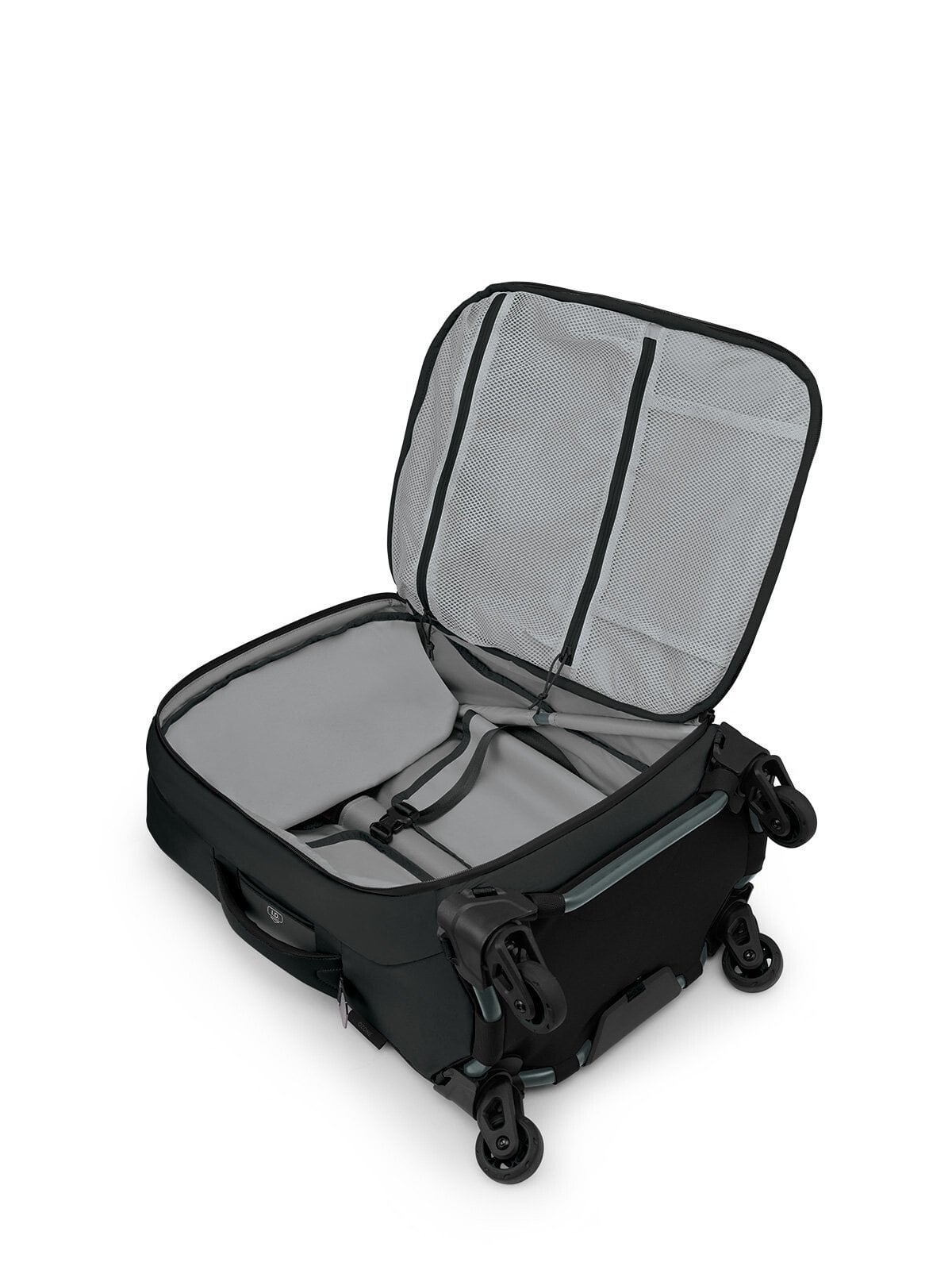 Osprey Ozone 4-Wheel Carry-On 38L/21.5" in Black — angle view 2
