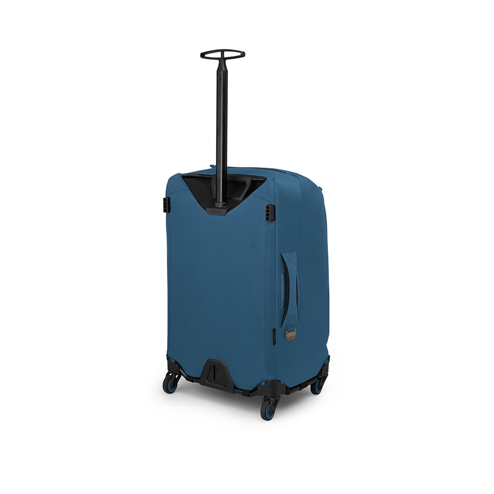 Osprey Ozone 4-Wheel 85 L/27" in Coastal Blue — back view