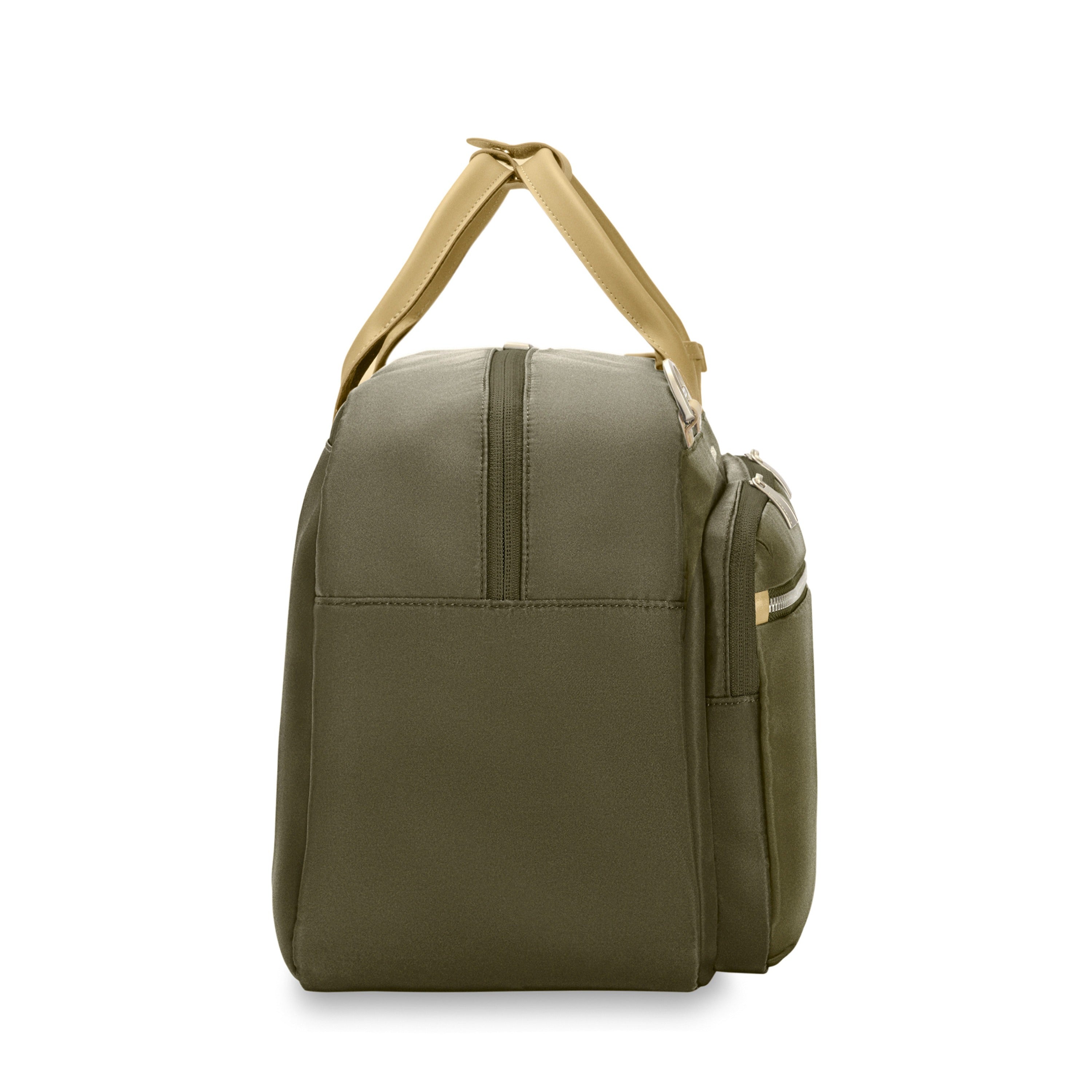 Briggs & Riley Rhapsody Multi-Pocket Cabin Bag in Olive — side view # color_Olive