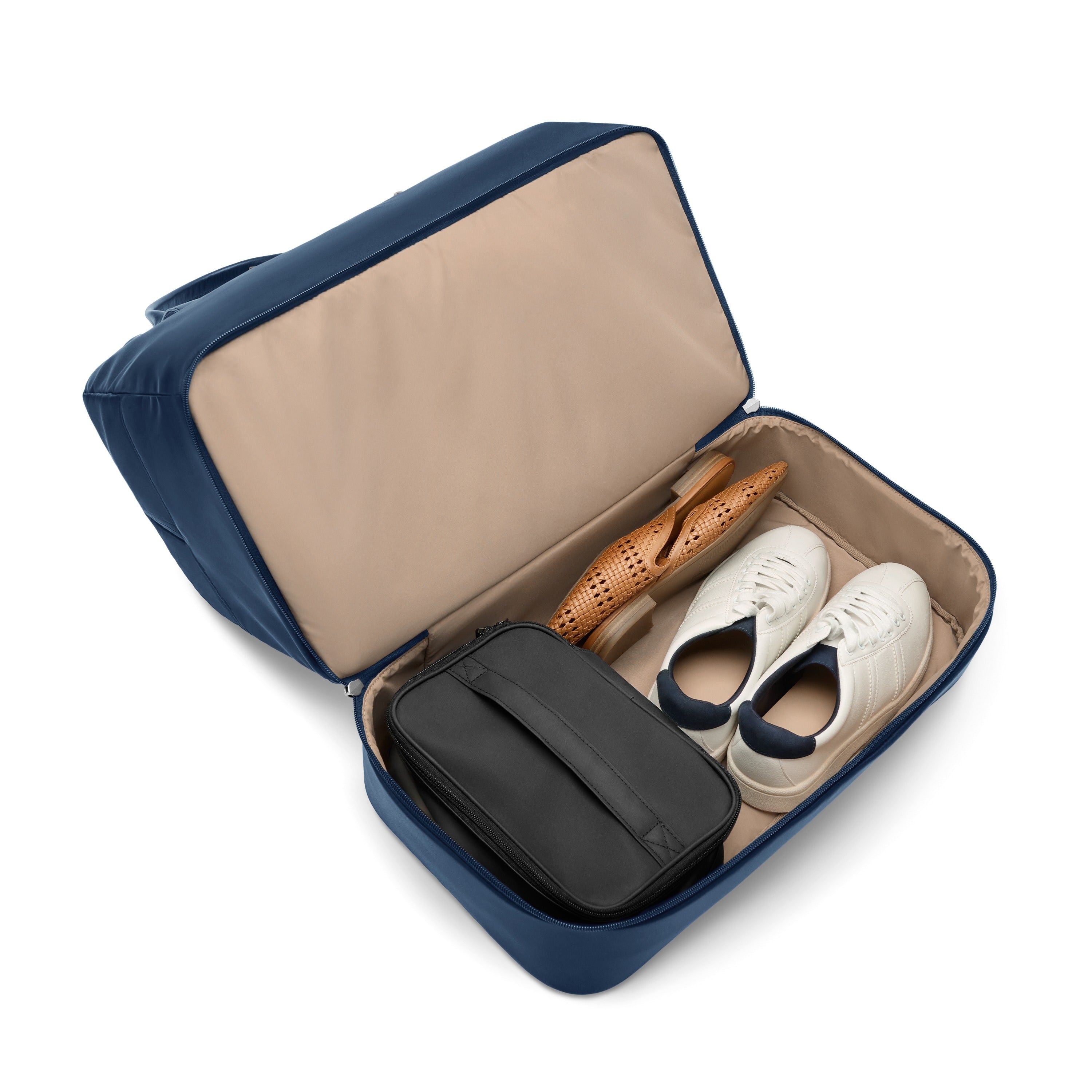 Briggs & Riley Rhapsody Weekender Tote in Navy — interior view # color_Navy