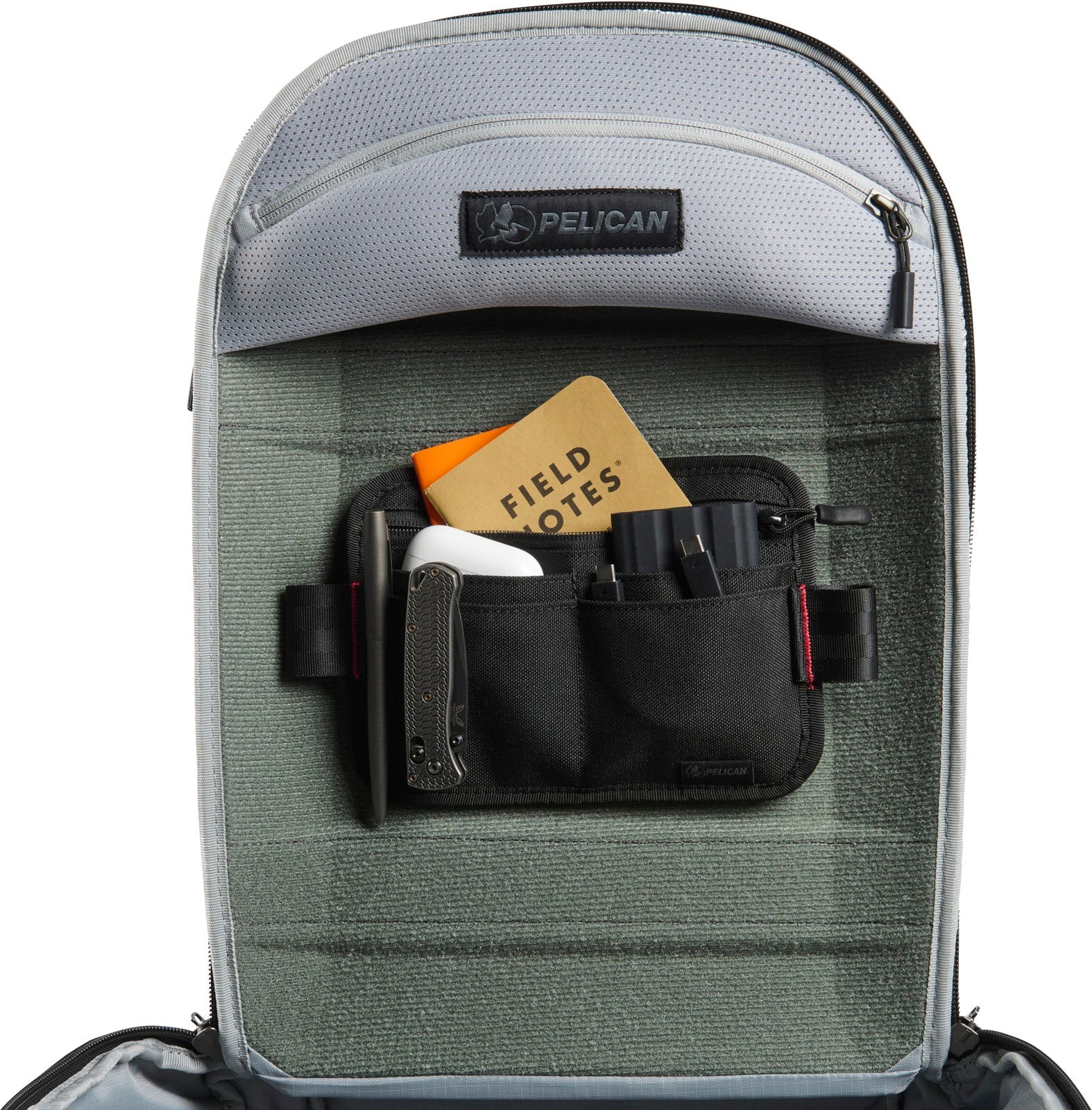 Pelican ModPak Organizer Panel in Black — front view