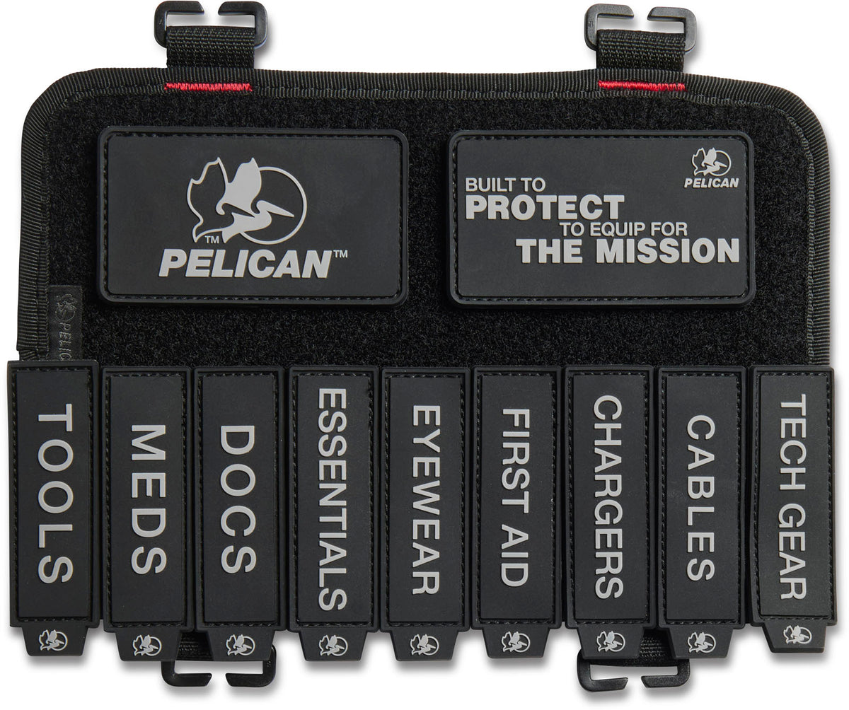 Pelican ModPak Patch I.D. System in Black — front view