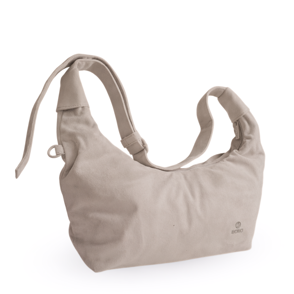 BoBo Crossbody Bag in Light Brown - suede