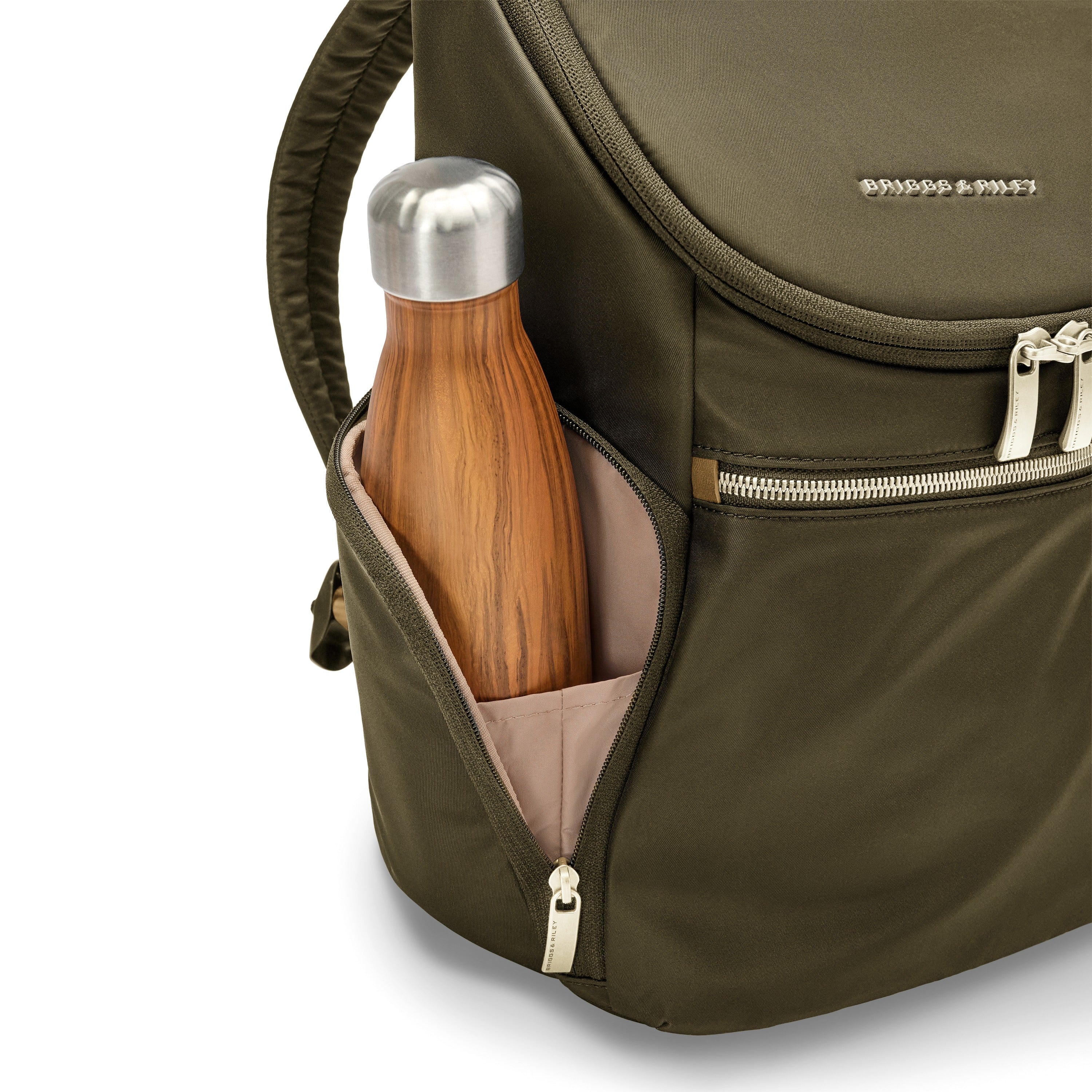 Briggs & Riley Rhapsody U-Zip Backpack - Olive