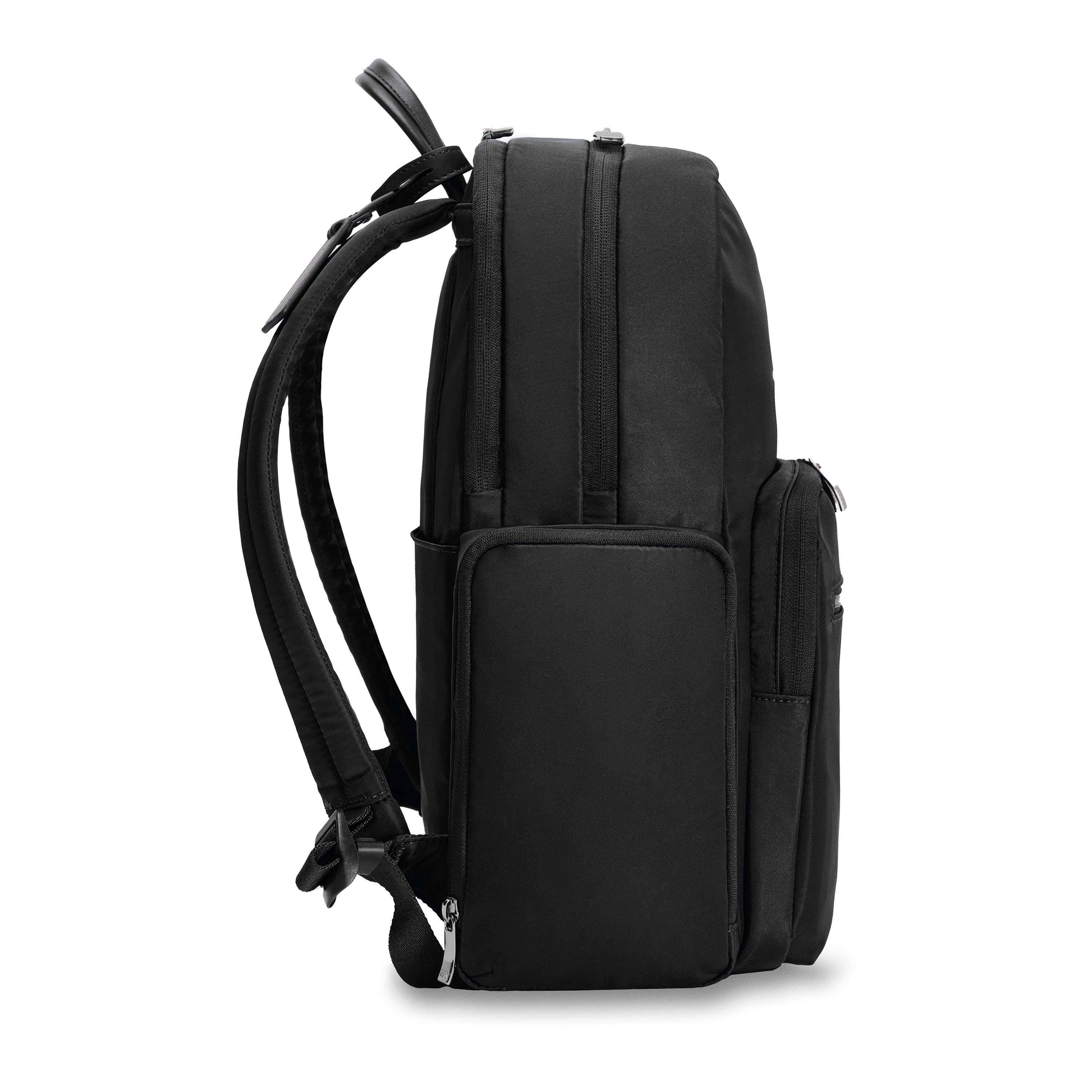 Briggs & Riley Rhapsody Medium Backpack in Black — side view # color_Black
