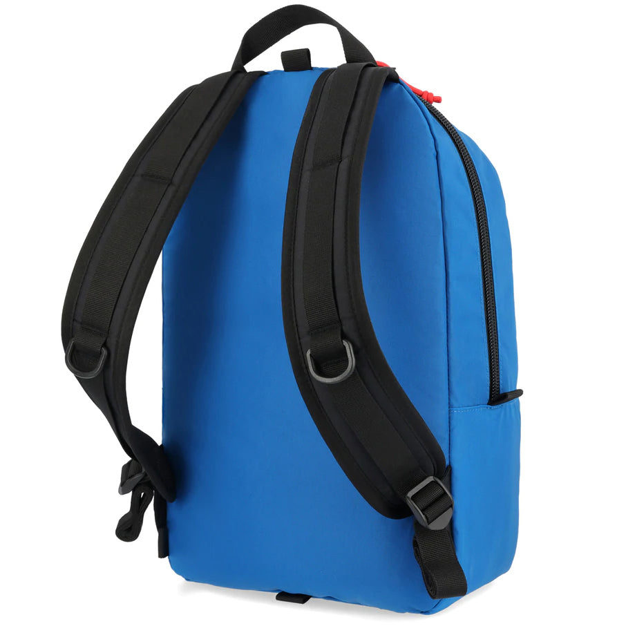 Topo Designs Light Pack Canvas Backpack in Blue — back view