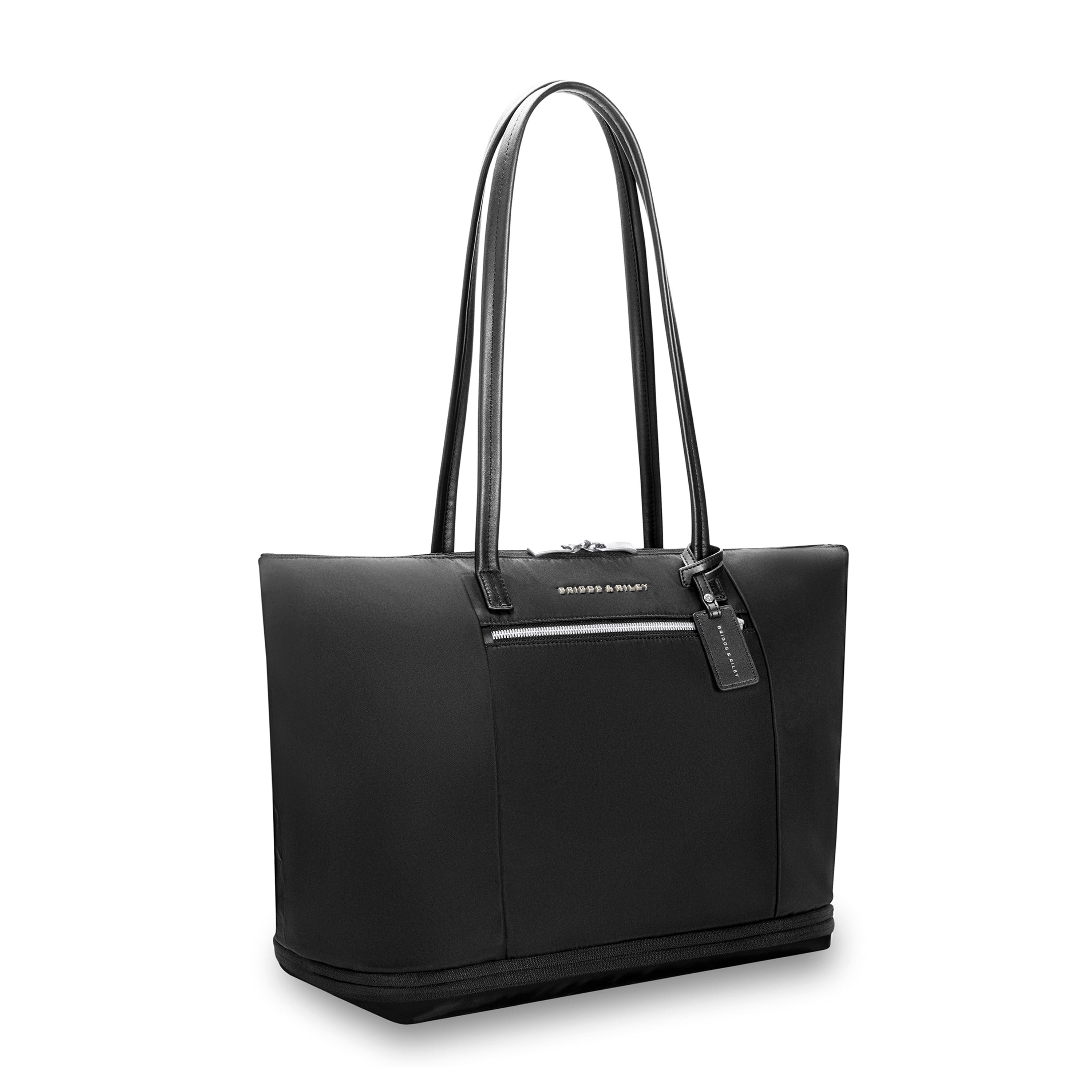 Briggs & Riley Rhapsody Expandable Tote in Black — angle view 3 # color_Black