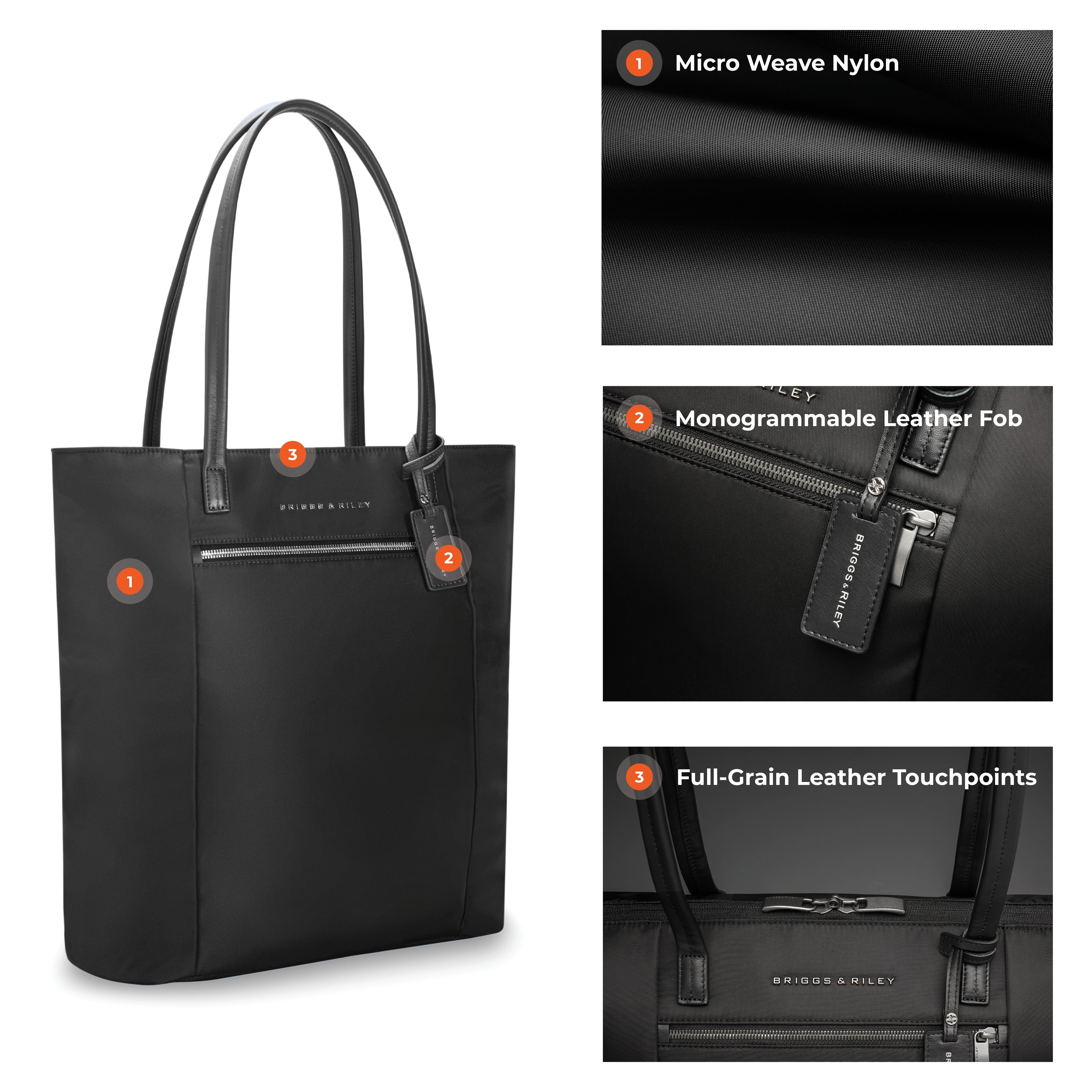 Briggs & Riley Rhapsody Vertical Tote - Black