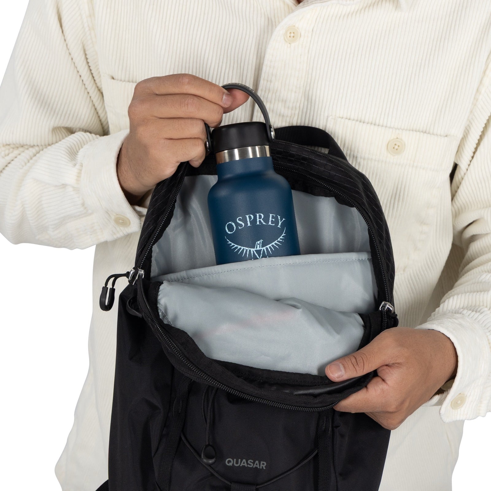 Osprey Quasar Sling 6L in Black — detail view 6