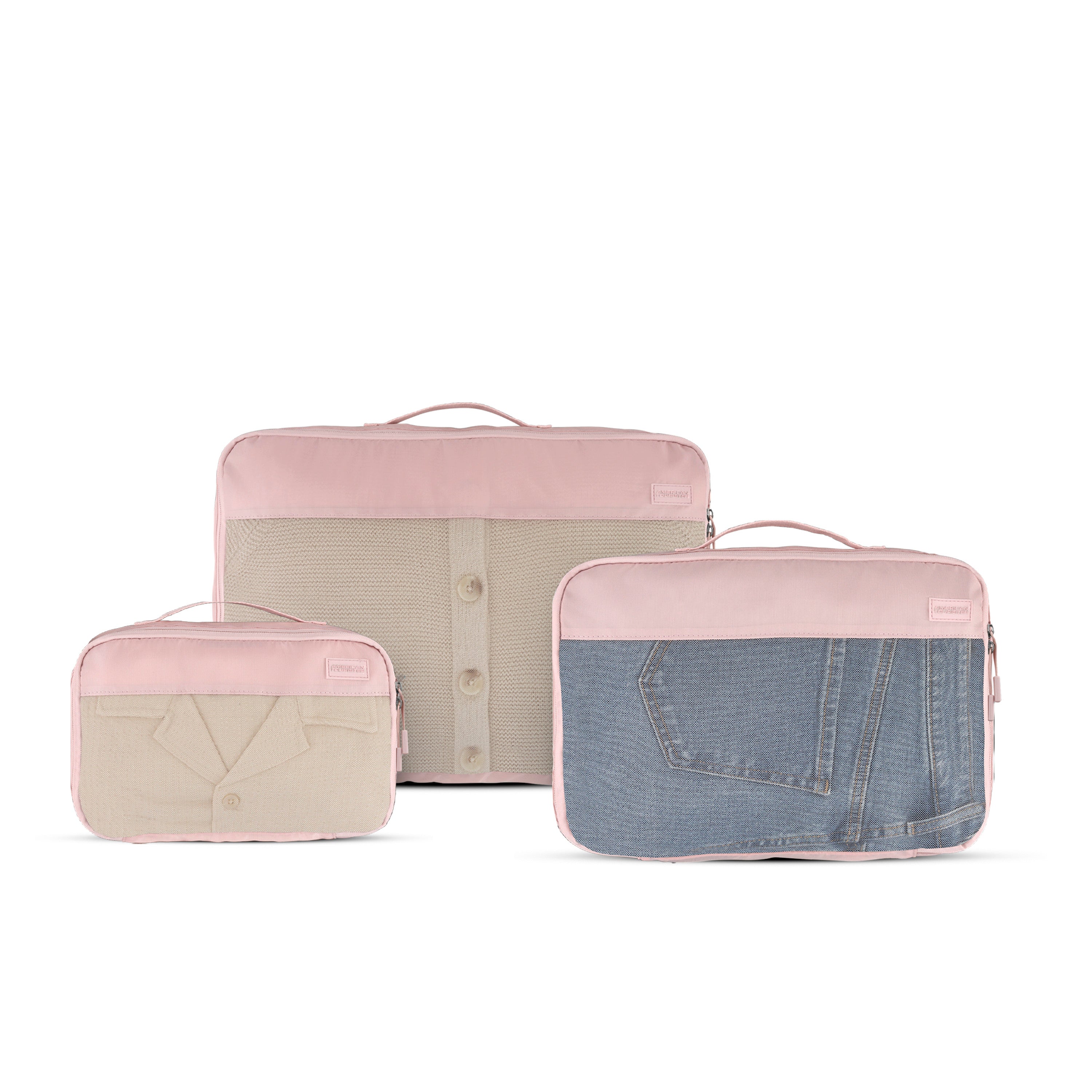 American Tourister Stratum 3.0 Packing Cubes (3-Piece Set) - Pink Blush