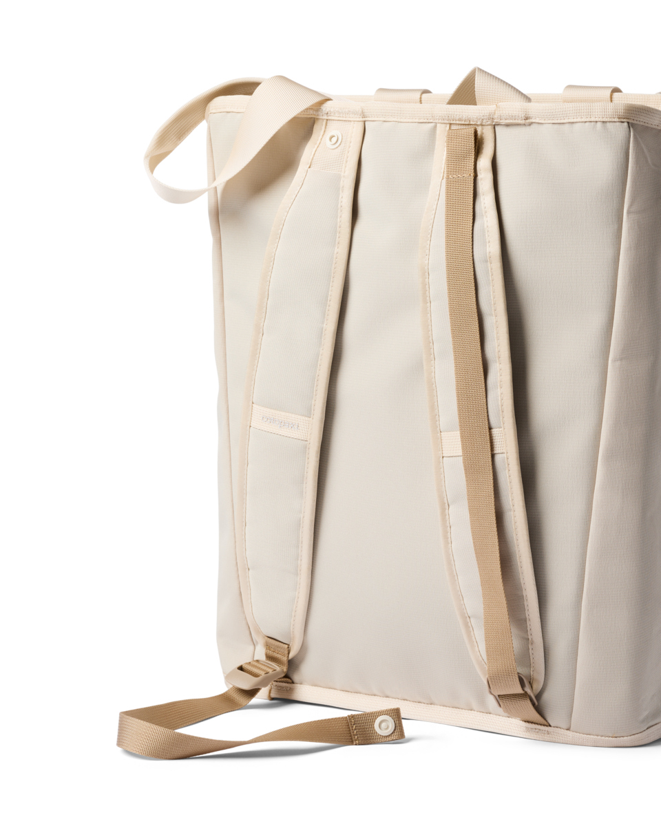 Cotopaxi Todo 22L Convertible Tote in Cream — back view