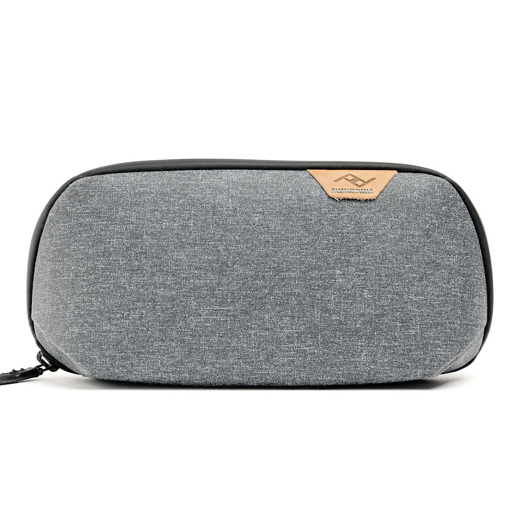 Peak Design Small Tech Pouch in Charcoal — front view # color_Charcoal