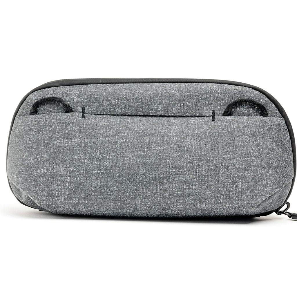 Peak Design Small Tech Pouch in Charcoal — back view # color_Charcoal