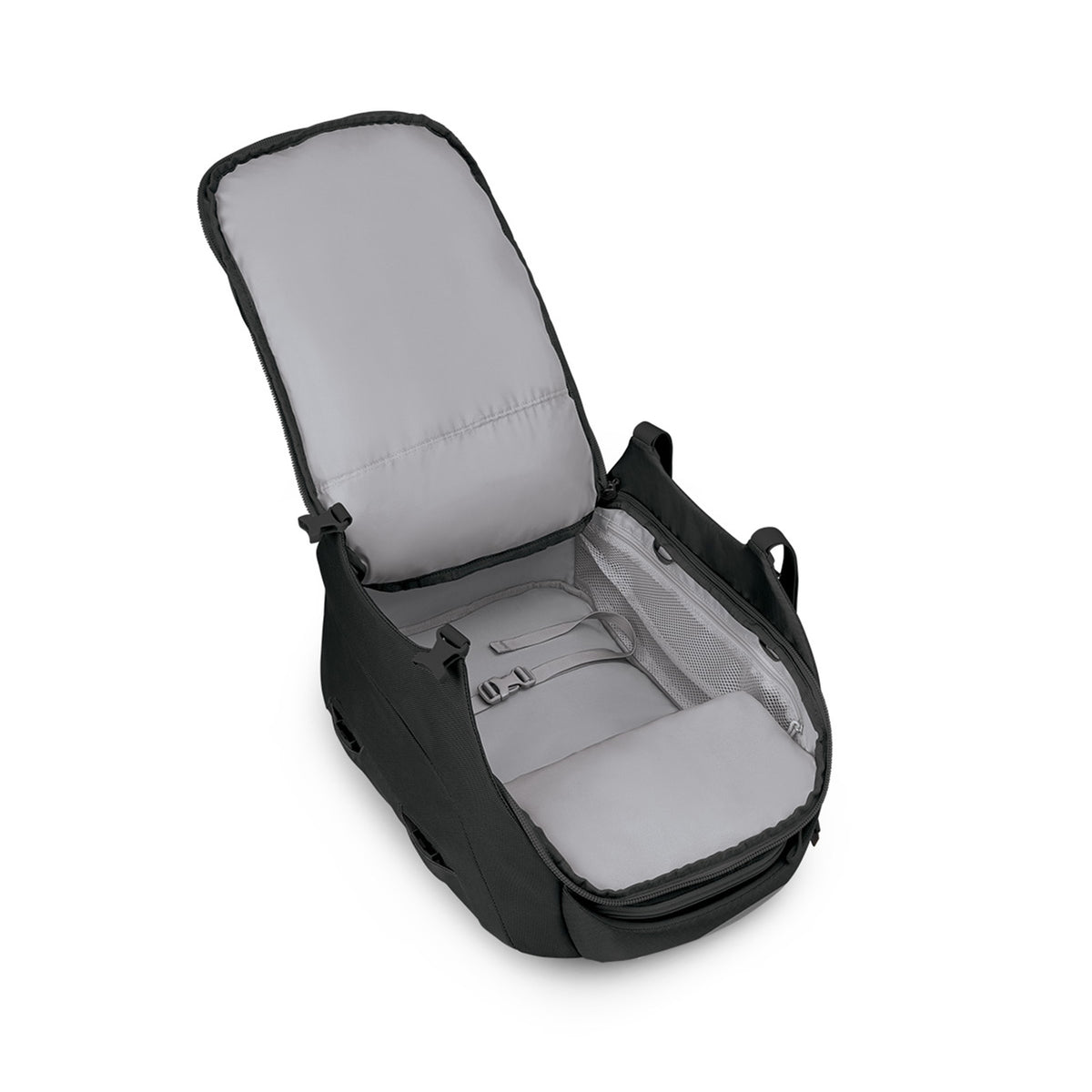 Osprey Sojourn Porter Travel Pack Carry-On-30L in Black — angle view 3