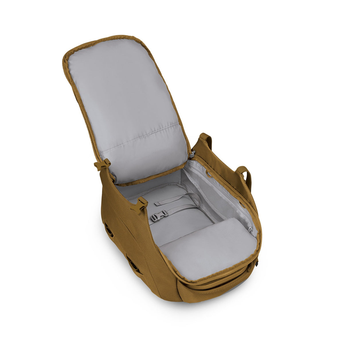 Osprey Sojourn Porter Travel Pack Carry-On-30L in Brindle Brown Heather — angle view 3
