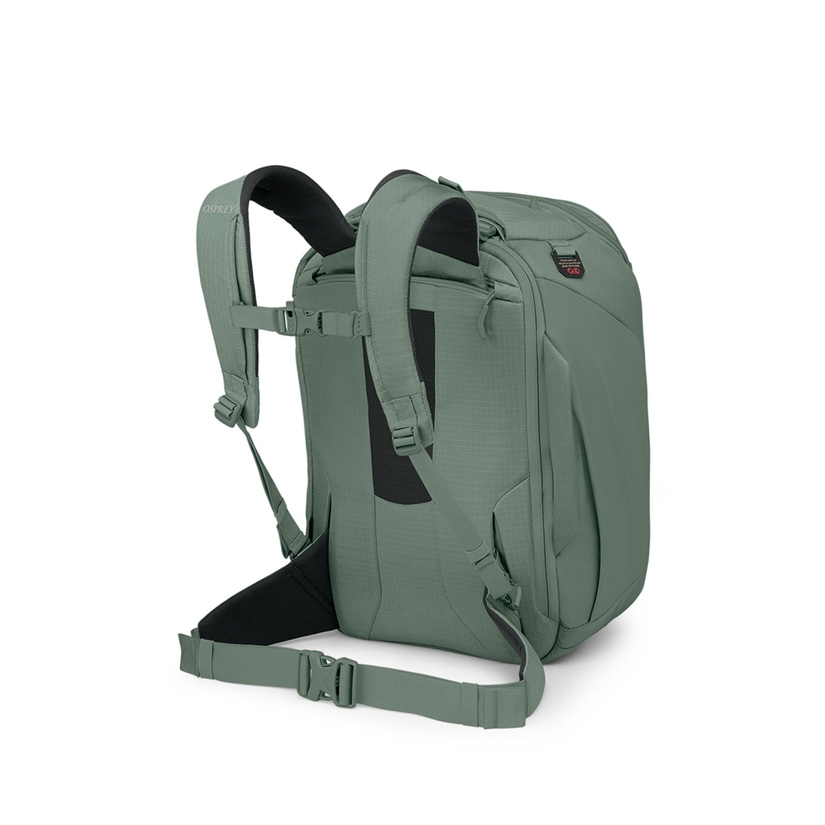 Osprey Sojourn Porter Travel Pack Carry-On-30L in Koseret Green — back view