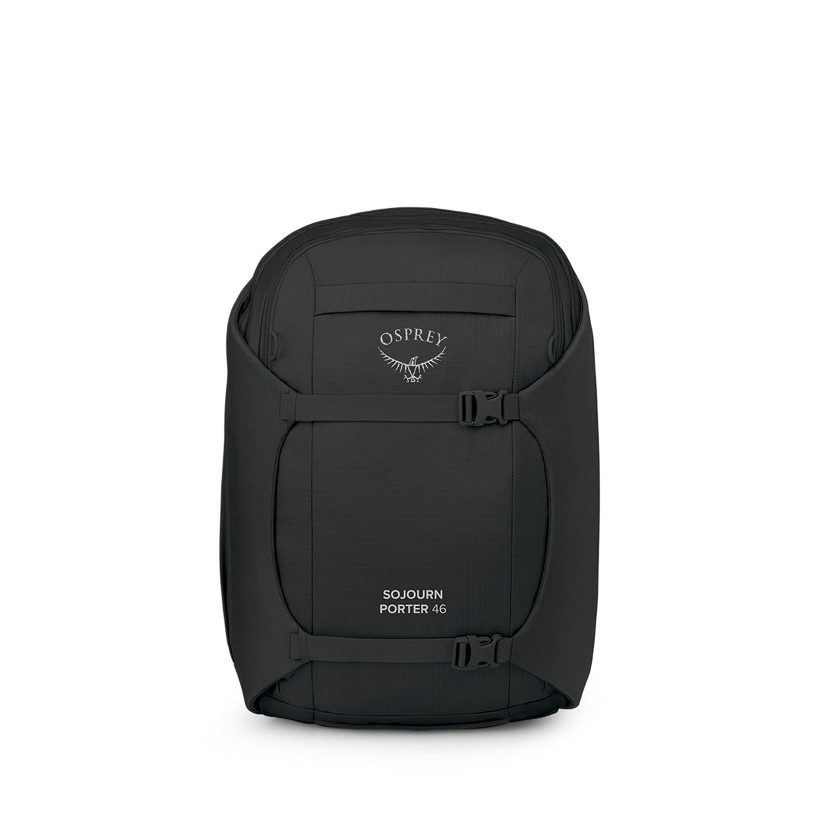 Osprey Sojourn Porter Travel Pack-46L in Black — front view