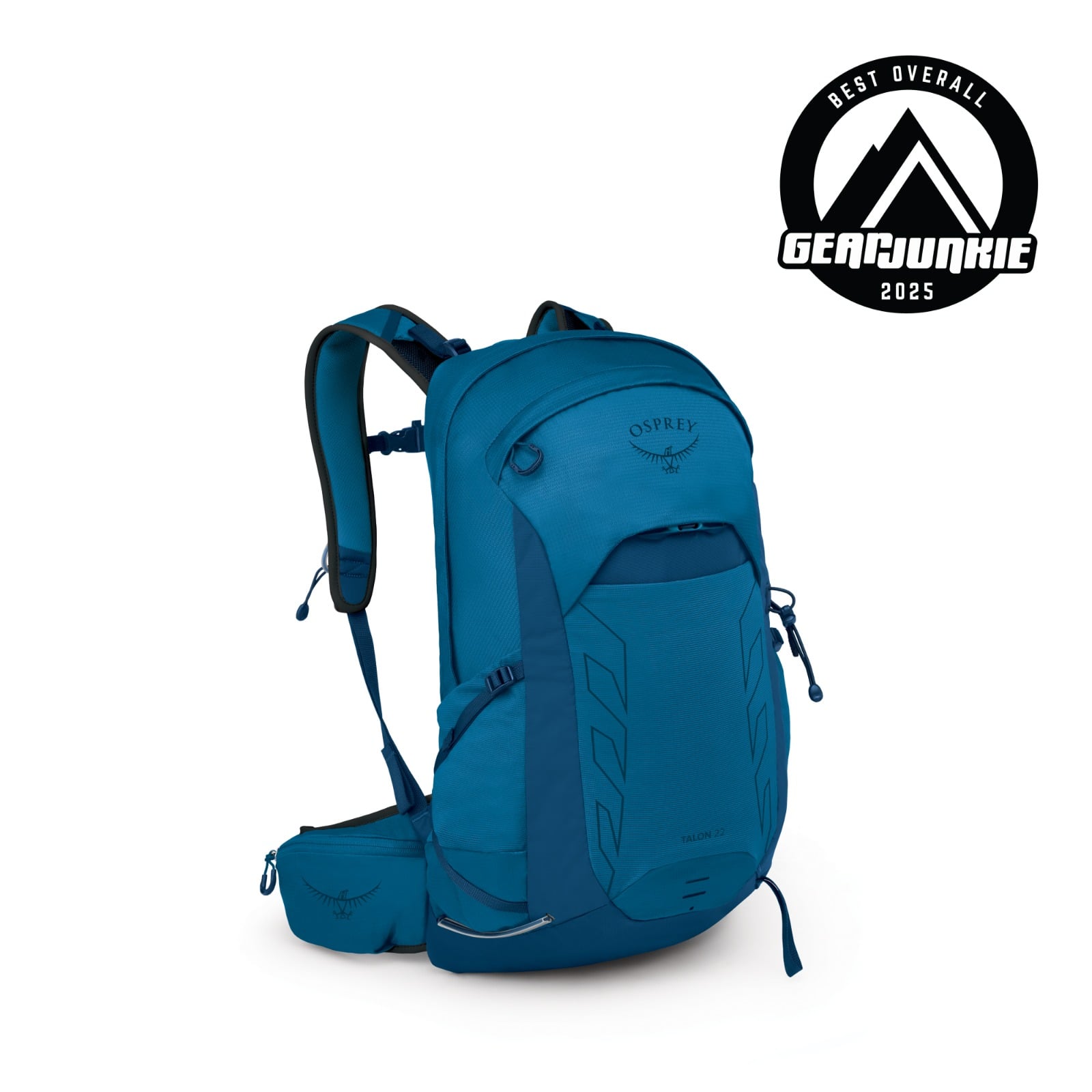Osprey Talon 22 Hiking Backpack 22L in Night Shift/Scoria Blue — front view