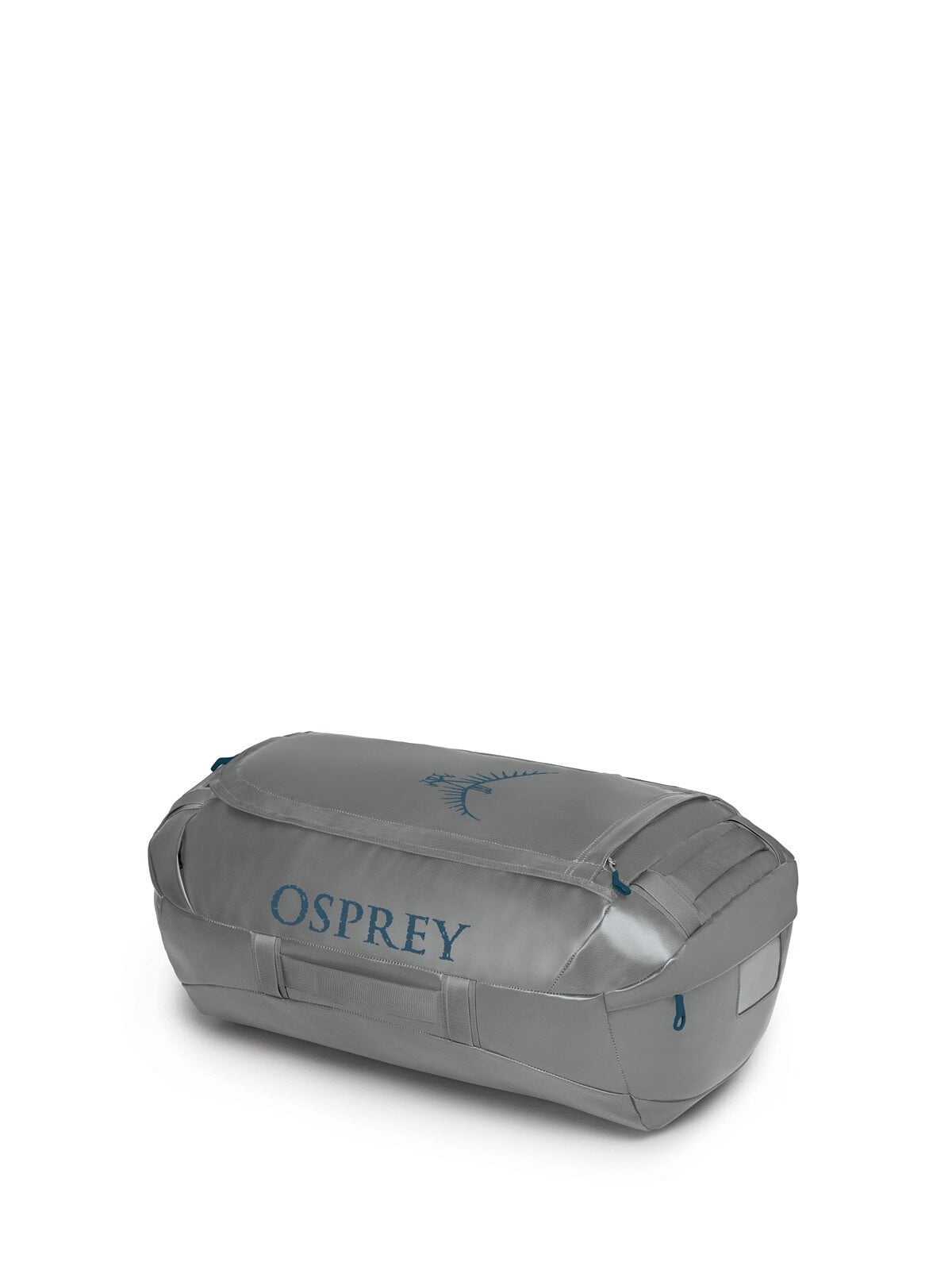 Osprey Transporter 65L Expedition Duffel in Smoke Grey — angle view 2